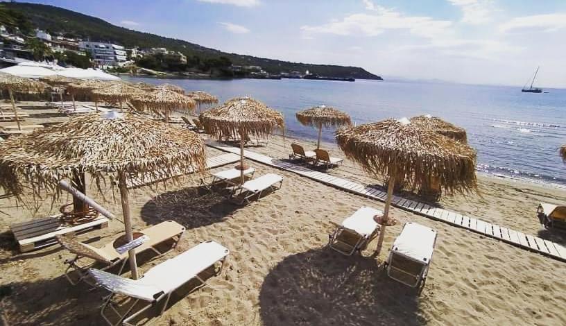 Παραθαλασσια Στουντιο Μιχαλιας Sea View Studio Michalias Agia Marina  Exteriör bild